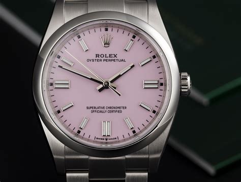 rolex oyster perpetual candy pink 31mm|rolex oyster perpetual 36 126000.